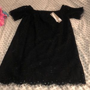 do+be black lace party dress